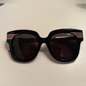 GUCCI Women’s Vintage Web Oversized Sunglasses